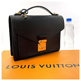 Louis Vuitton-Louis Vuitton Monceau Handbag-Black