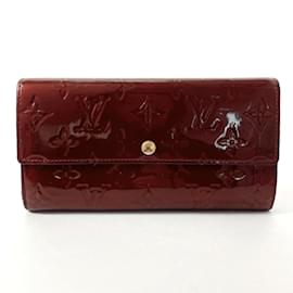 Louis Vuitton-Louis Vuitton Portefeuille Sarah Long Wallet-Dark red