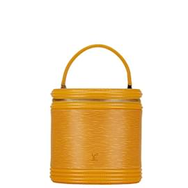 Louis Vuitton-Louis Vuitton Epi Cannes Handbag Vanity Bag-Yellow