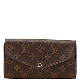 Louis Vuitton-Louis Vuitton Monogram Portefeuille Sarah Long Wallet-Brown