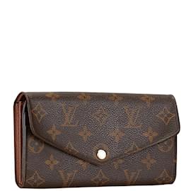 Louis Vuitton-Louis Vuitton Monogram Portefeuille Sarah Long Wallet-Brown