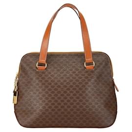 Céline-Celine Macadam Tote Bag-Brown