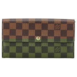 Louis Vuitton-Louis Vuitton Damier Portefeuille Sarah Long Wallet-Brown