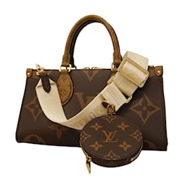 Louis Vuitton-Louis Vuitton Monogram Reverse On The Go EW Handbag-Brown