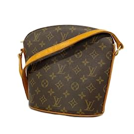 Louis Vuitton-Drouot Schultertasche Monogramm Louis Vuitton-Braun