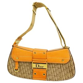 Christian Dior-Christian Dior Trotter Leder Schultertasche-Beige,Hellbraun