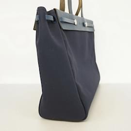 Hermès-Hermes Navy Tote Bag-Marineblau