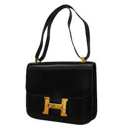 Hermès-Hermes Constance 18 Shoulder Bag-Black