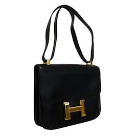 Hermès-Hermes Constance 18 Shoulder Bag-Black