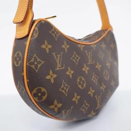 Louis Vuitton-Louis Vuitton Monogram Pochette Croissant Schultertasche-Braun