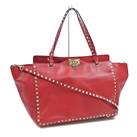 Autre Marque-Sac à main Medium Rockstud de Valentino Garavani-Rouge