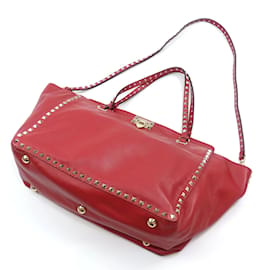 Autre Marque-Sac à main Medium Rockstud de Valentino Garavani-Rouge