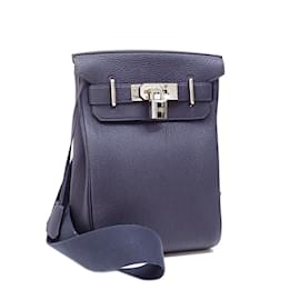Hermès-Hermes Kelly Akkad PM Body Bag-Blue,Navy blue