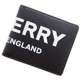 Burberry-Burberry Black Leather Bi-fold Wallet-Black