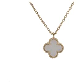 Van Cleef & Arpels Sweet Alhambra 18K Yellow Gold Necklace Yellow