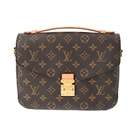 Louis Vuitton-Louis Vuitton Monogram Pochette Metis Handbag-Brown