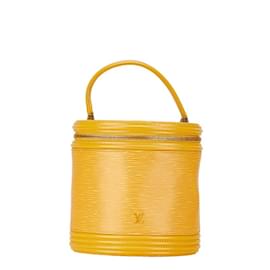 Louis Vuitton-Louis Vuitton Epi Cannes Handbag Vanity Bag-Yellow