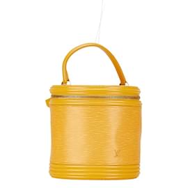 Louis Vuitton-Louis Vuitton Epi Cannes Handbag Vanity Bag-Yellow