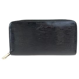 Louis Vuitton-Louis Vuitton Epi Zippy Wallet Black Leather-Black