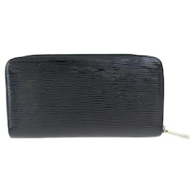 Louis Vuitton-Louis Vuitton Epi Zippy Wallet Black Leather-Black
