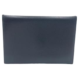 Hermès-Hermes Evercolor Calvi Card Case-Black