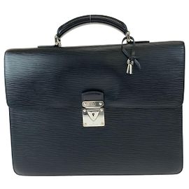 Malette Laguito en cuir Epi Louis Vuitton Noir