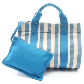 Hermès Hermes Cannes PM Handbag White Blue