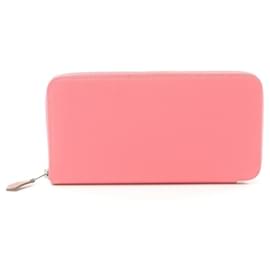 Hermès-Hermes Azap Lang Wallet in Rose Azalee-Pink