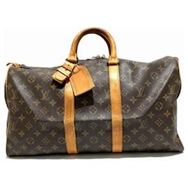 Louis Vuitton-Louis Vuitton Monogram Keepall 45 Tasche-Braun,Andere,Monogramm