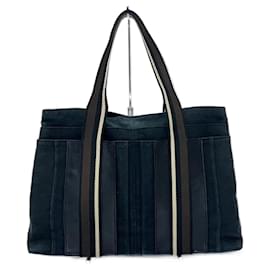 Hermès-Hermes Troca Horizontal MM Black Tote Handbag-Black