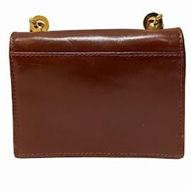 Salvatore Ferragamo-Salvatore Ferragamo Gancini Micro Shoulder Bag-Brown