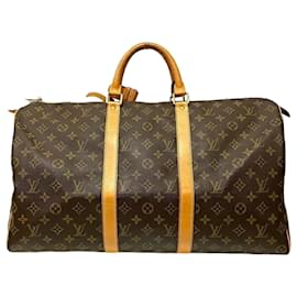 Louis Vuitton-Louis Vuitton Monogram Keepall 50 Tasche-Braun