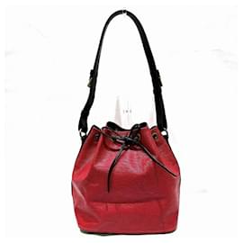 Louis Vuitton-Louis Vuitton Epi Petit Noe M44172 Shoulder Bag-Black,Red