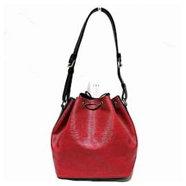 Louis Vuitton-Louis Vuitton Epi Petit Noe M44172 Schultertasche-Schwarz,Rot