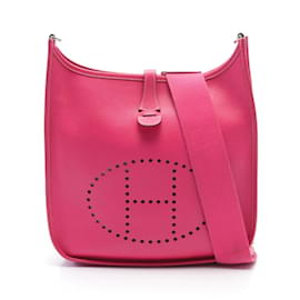 Hermès-Hermes Evelyn 3 Trois PM Shoulder Bag-Pink