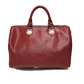 Louis Vuitton-Louis Vuitton Epi Speedy 30 Handbag-Red