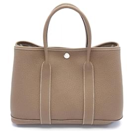 Hermès-Hermes Garden TPM Tote Bag-Braun,Taupe