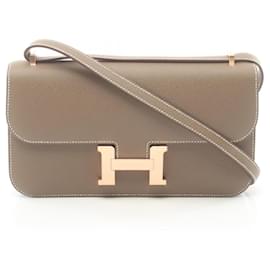 Hermès-Hermès Constance Elan Miroir Schultertasche-Braun,Taupe