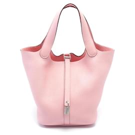 Hermès-Hermes Picotin Lock MM Handbag-Pink