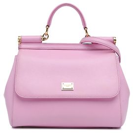 Dolce & Gabbana Pink Medium Miss Sicily Satchel Pink