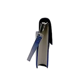 Christian Dior-Christian Dior Navy Leather Clutch Bag-Navy blue