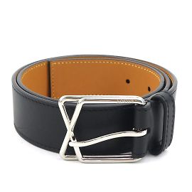 Loewe Black Leather Men's Belt Black