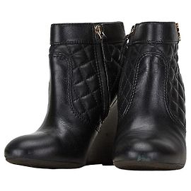 Tory Burch Quilting Leather Booties Black