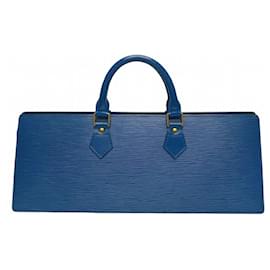 Louis Vuitton-Borsa a mano Triangle Epi Louis Vuitton-Blu,Altro