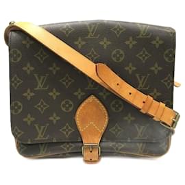 Louis Vuitton-Borsa a Spalla Cartesier GM Monogramma Louis Vuitton-Marrone,Monogramma