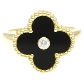 Van Cleef & Arpels-Anello Vintage Alhambra di Van Cleef & Arpels-Nero,D'oro