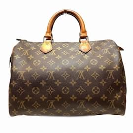 Louis Vuitton-Borsa Louis Vuitton Monogram Speedy 30-Marrone,Monogramma