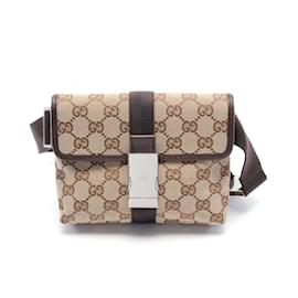 Gucci-Borsa a vita Gucci GG Canvas-Marrone,Beige