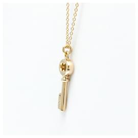 Tiffany & Co-Collana mini pendente chiave ovale vintage Tiffany-D'oro