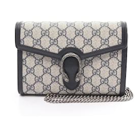 Gucci-Borsa a Spalla GUCCI Dionysus GG Supreme-Beige,Blu navy